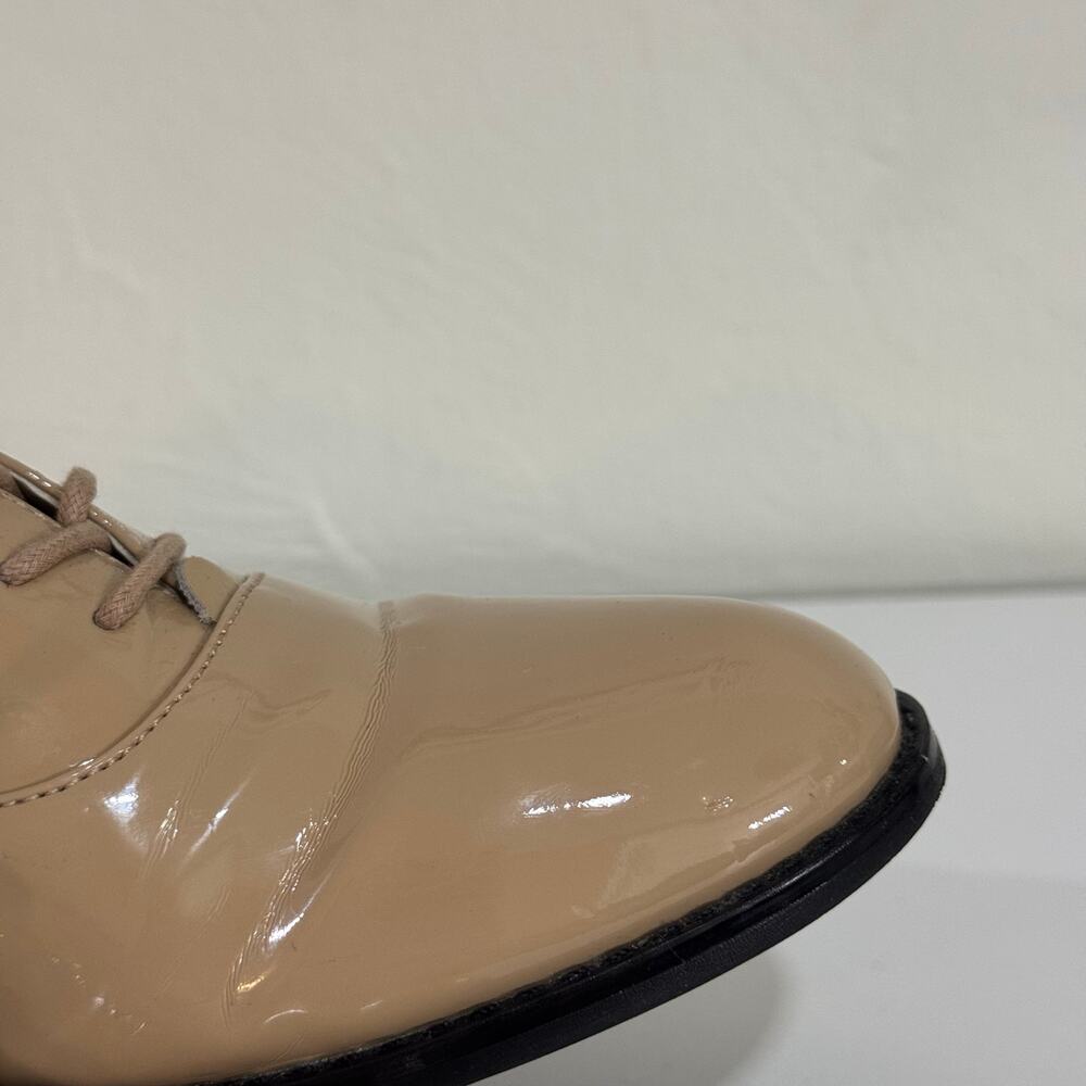 Calvin Klein Aracely Oxfords Loafers Patent Leather Tan Size 8 - Picture 10 of 16